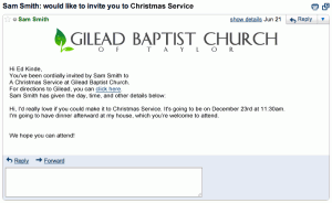 You're invited to Christmas Service