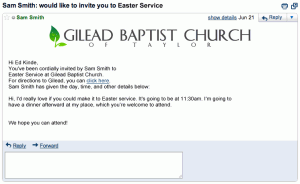 You're invited to Easter Service